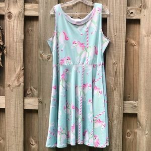 EUC CowCow Racerback Skater Dress
